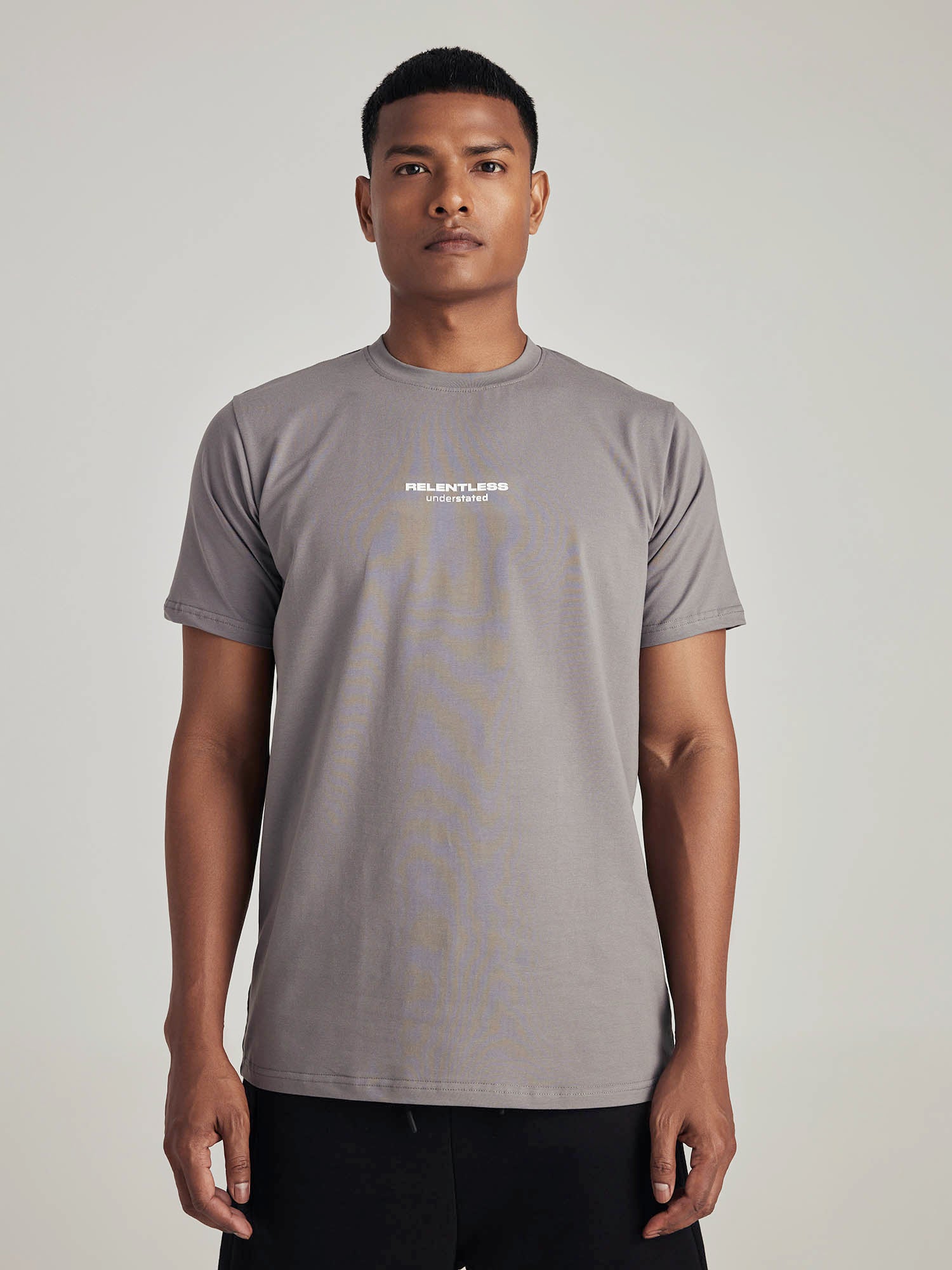 Relentless / Regular T-Shirt (Stone Gray)